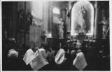 Svatba Simeona a Ireny Hodulikových , kostol v H.O., 1955