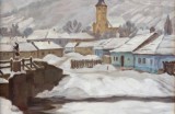 Polkoráb Štefan, O 303, Zima na dedine, 1931,olej na plátne